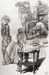 Illustrazione per il romanzo di Charles Dickens The Old Curiosity Shop