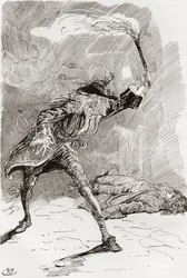 Illustrazione per il romanzo di Charles Dickens Barnaby Rudge