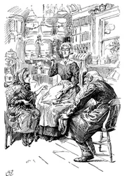 Mr Riah e Miss Wren ai Six Jolly Fellowship Porters, 1912