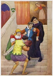 Illustrazione per Don Chisciotte (litografia a colori)