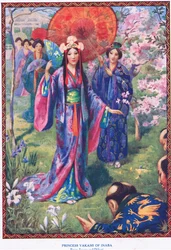 Principessa Yakami di Inaba (da Susano e Ohkuni) (litografia)