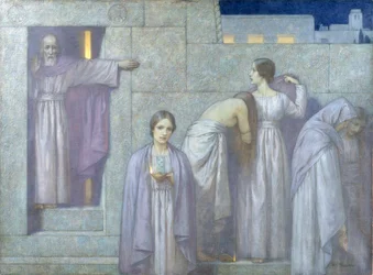 Le vergini sagge e stolte (olio su tela)