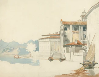 Sulle rive di un lago italiano