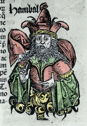 Ritratto di Annibale Barca, generale e statista cartaginese. Xilografia da "Cronache di Norimberga" di Hartmann Schedel