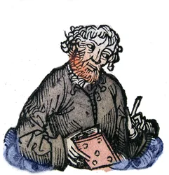 Ritratto di Giovenale (Decimo Giunio Giovenale) poeta satirico latino della fine del I secolo. Xilografia di 