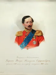 Ritratto del Generale Barone Fyodor Petrovich von Offenberg 1789-1857 dall