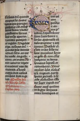 Libro dei Vangeli con ritratti degli evangelisti: Iniziale decorata, c. 1480