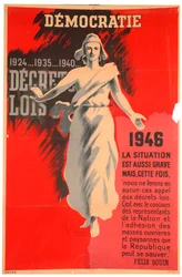 Poster pro-democrazia francese, 1946