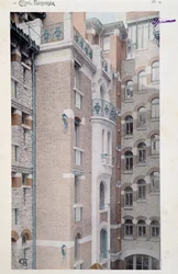 Veduta del Castel Beranger (1897-1898), edificio manifestato dall