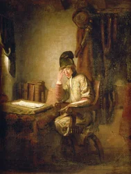 Un giovane filosofo nel suo studio