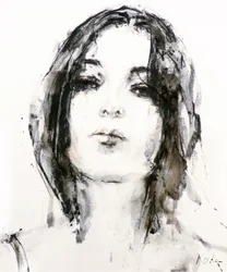 Lo sguardo femminile espressivo