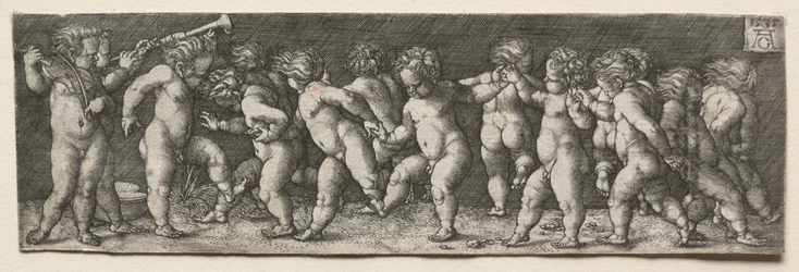 Quindici bambini nudi che danzano, 1535