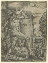 Ercole uccide il drago Ladone
