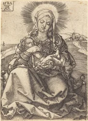 Madonna in un paesaggio seduta su un cuscino, 1527