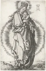 Madonna con bambino sulla falce di luna