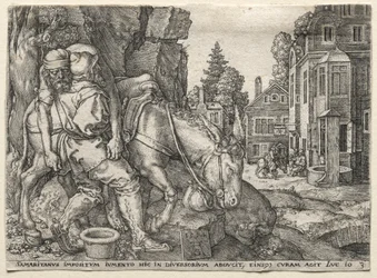 La Parabola del Buon Samaritano: Il Buon Samaritano che Pone il Viaggiatore sul Suo Asino
