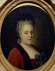 Ritratto della dama di compagnia Principessa Daria Alexeyevna Golitsyna 1724-1798, 1772