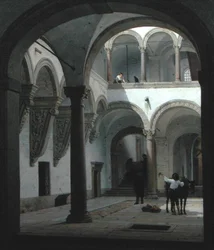 Cortile del Palazzo Fava, Bologna