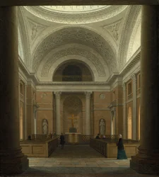 La Slotskirken di Christiansborg, Copenaghen, c. 1850