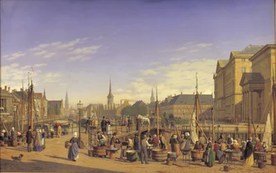 Vista da Gammel Strand verso Christiansborg