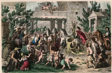 Antica Grecia: Accoglienza del campione olimpico nella sua città natale, 1866