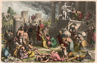 Antica Roma: Il saccheggio di una città catturata