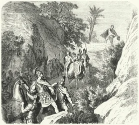 Perseo di Macedonia in marcia attraverso le gole della Tessaglia