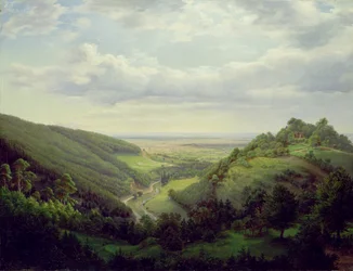Vista dal Castello di Heilenberg a Jugenheim sul Reno, 1846