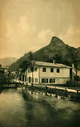 Il ruscello a Oberammergau, Baviera, Germania c1922
