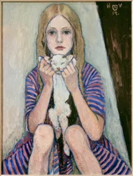 Bambino con gatto