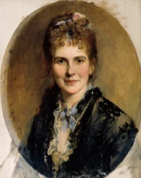 Mezzobusto di una giovane donna