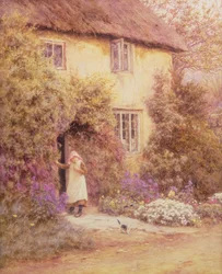 Una porta di cottage