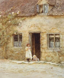 Alla porta del cottage