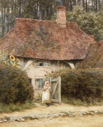 Al cancello del cottage