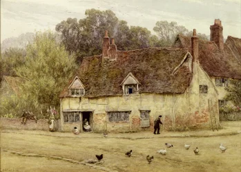 Vicino al vecchio cottage