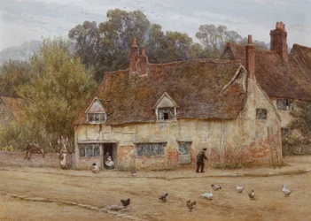 Vicino al vecchio cottage