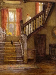 La scala, Whittington Court, Gloucestershire
