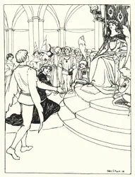 Il Giovane alla Corte della Regina delle Fate (incisione)