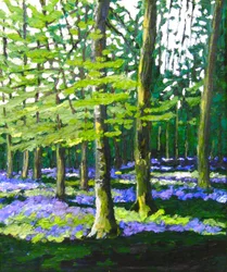 Bluebell Wood, 2009 (olio su tela)