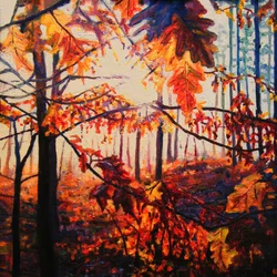Bosco di rame, 2009 (olio su tela)