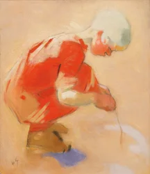 Ragazza sulla sabbia, 1912