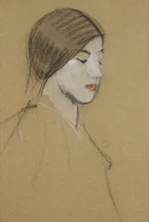 Testa di una ragazza