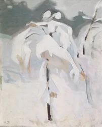 Betulla coperta di neve, c.1913