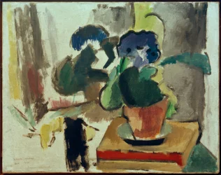 Natura morta con arie di zinco e libro