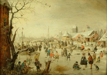 Una scena sul ghiaccio, c.1630