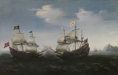 Combattimento navale contro una costa rocciosa, 1627