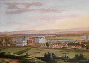 Una vista di Greenwich e della Queen