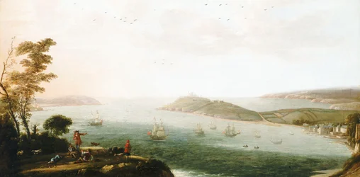Veduta del porto di Falmouth