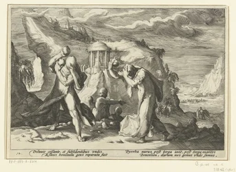 Deucalione e Pirra creano una nuova razza umana