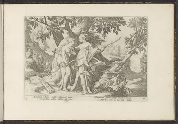 Giove seduce Callisto sotto le sembianze di Diana (serie Metamorfosi di Ovidio)